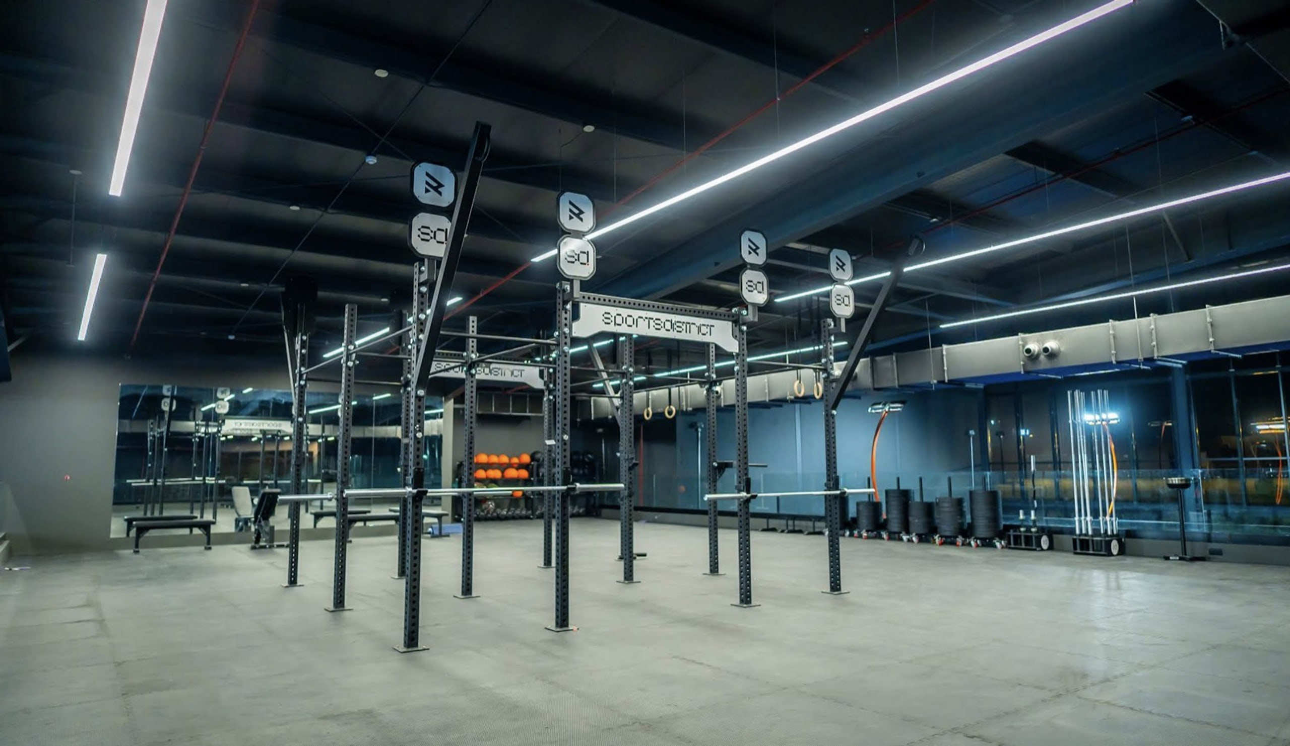 Sports District gym and fitness space